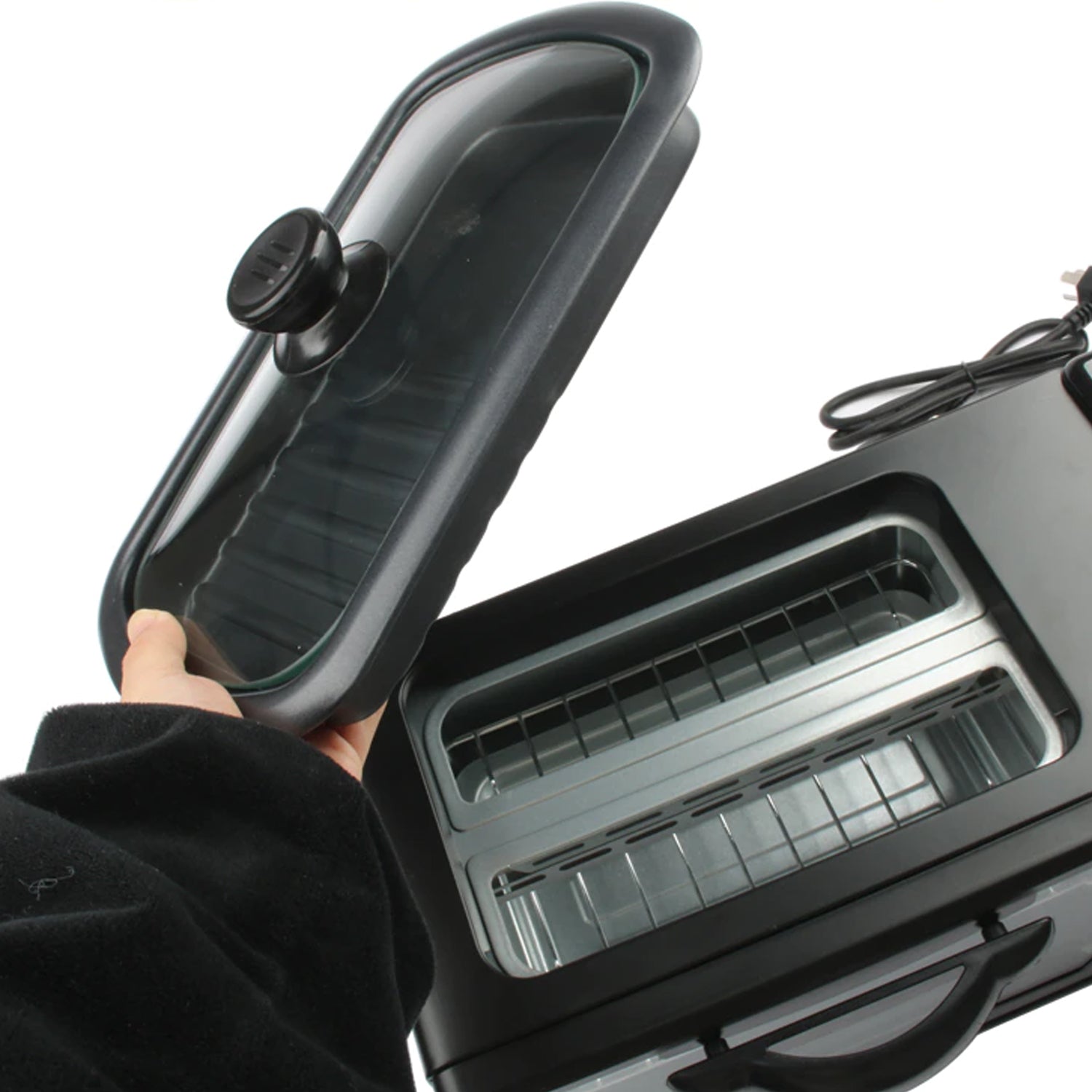 2788 3 In 1 Breakfast Maker Portable Toaster Oven Grill Pan Coffee Maker Full Breakfast Ready At One Go