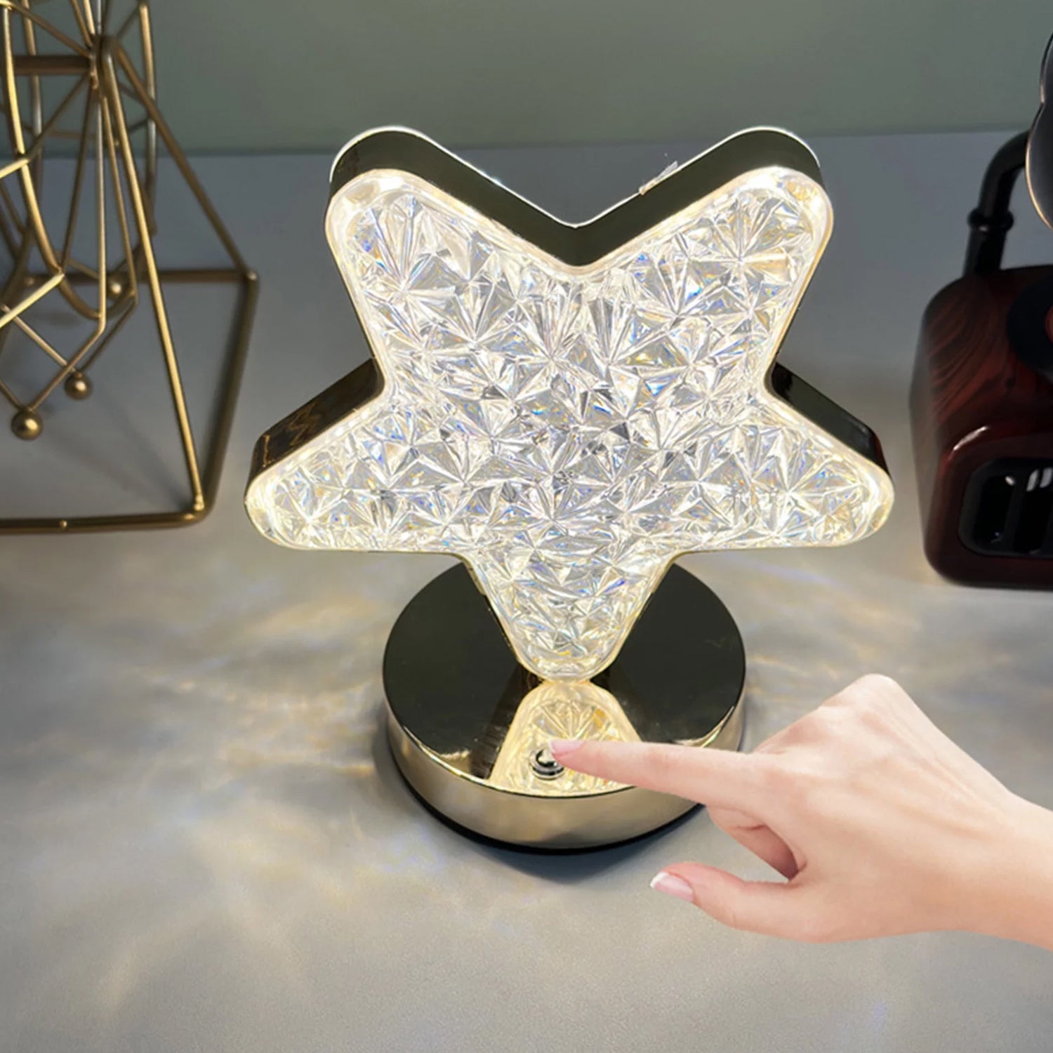 Star Shape Crystal Diamond Lamp