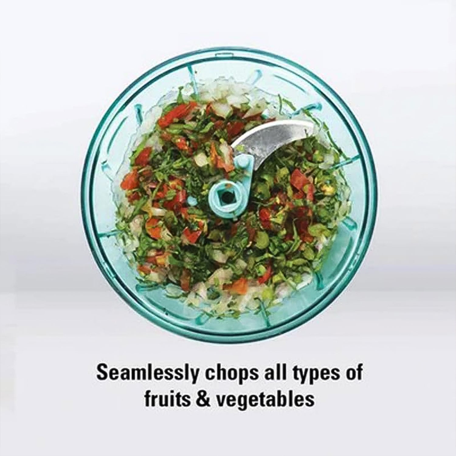 3 Blades Handy Chopper And Slicer Used Widely For Chopping And Slicing (450 Ml 1 Pc)